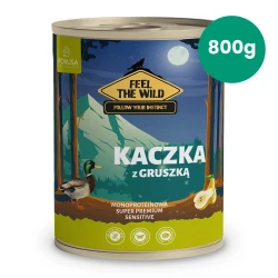 Kaczka z Gruszką 800g Pokusa Feel The Wild monoproteinowa karma dla psa