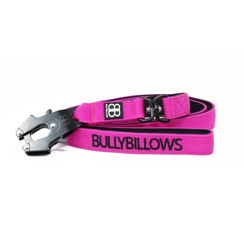 BullyBillows Swivel Combat Lead – smycz fuksja, długość 140 cm