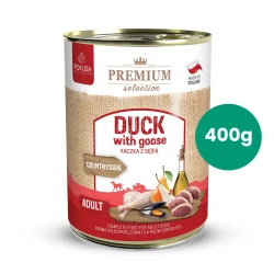 Kaczka z Gęsią 400g Premium Selection Pokusa karma mokra dla psa