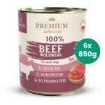 6x850g 100% Wołowina Pokusa Premium Selection karma mokra monobiałkowa dla psa