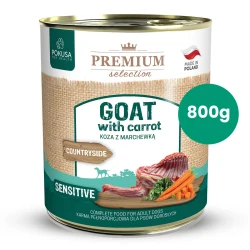 Koza z Marchewką 800g Pokusa Premium Selection karma mokra monobiałkowa dla psów
