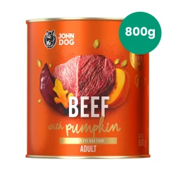 Wołowina z Dynią 800g John Dog Pumpkin karma mokra monobiałkowa dla psów dorosłych