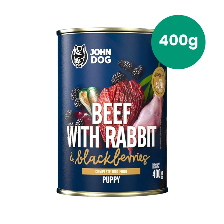John Dog Berry Line wołowina z królikiem i jeżynami 400 g