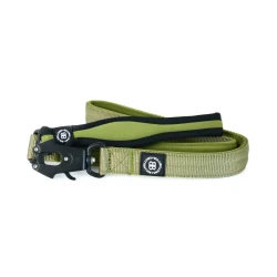 RR Nylon Combat Lead BULLYBILLOWS smycz bojowa z miękkim uchwytem dla psa 120cm khaki