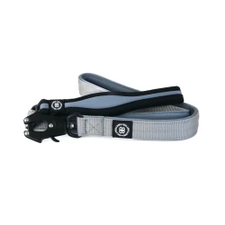 RR Nylon Combat Lead BULLYBILLOWS smycz bojowa z miękkim uchwytem dla psa 120cm szara