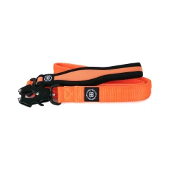 RR Nylon Combat Lead BULLYBILLOWS smycz bojowa z miękkim uchwytem dla psa 120cm pomarańczowa