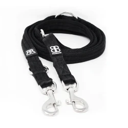 Double Ended Training Lead BULLYBILLOWS smycz przepinana dla psa 200cm czarna