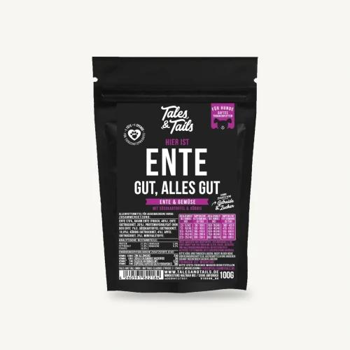 Tales & Tails kaczka 100 g – próbka karmy półwilgotnej