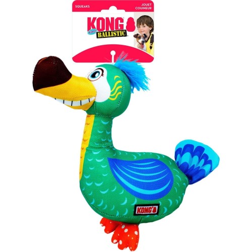 KONG Ballistic Vibez Dodo 30 cm – kolorowy ptak dla psa