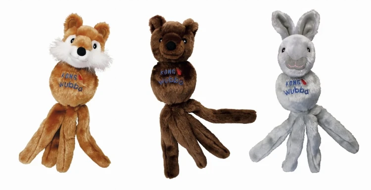 KONG Wubba Friends – pluszowe zabawki dla psa, trzy warianty