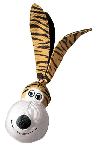 KONG Wubba Floppy Ears — zabawka dla psa, wariant w tygrysie paski