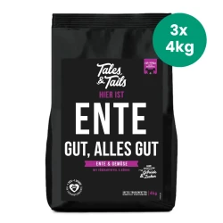 Kaczka 70% 12kg (3x4kg) Tales & Tails półwilgotna karma monobiałkowa dla dorosłych psów