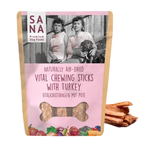 SANADOG Vital z indykiem 150 g – paluszki do żucia