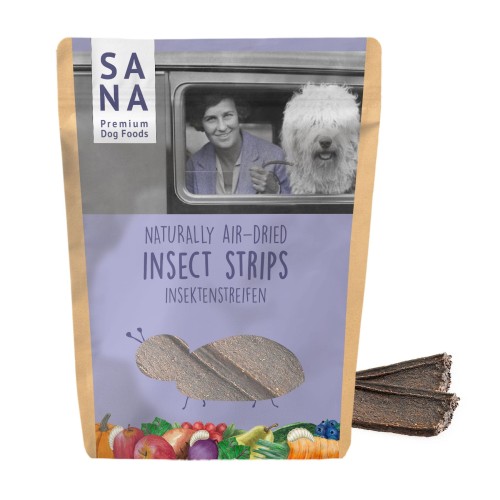 SANADOG paski z insektów 100 g – przysmaki do żucia