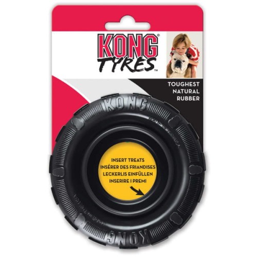 KONG Tyres Extreme Traxx S – czarna zabawka w kształcie opony
