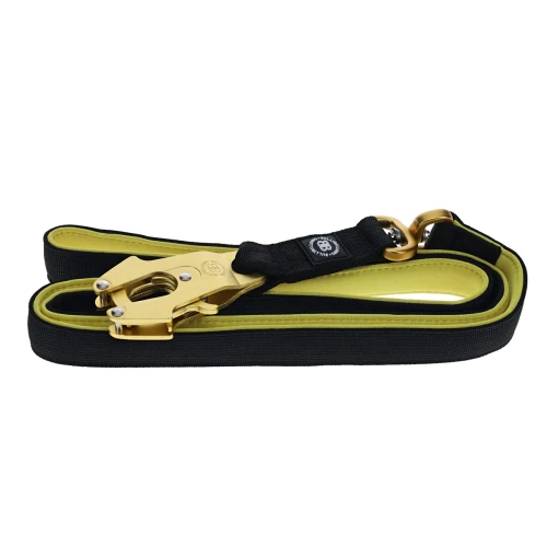BullyBillows Light Swivel Combat Lead 140 cm – smycz czarno-złota