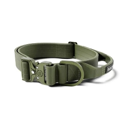 4cm Light Combat® Collar With Handle BULLYBILLOWS Lekka obroża dla psa z uchwytem khaki