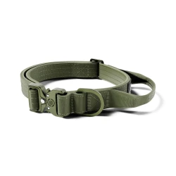 2.5cm Light Combat® Collar BullyBillows lekka obroża z uchwytem dla psa khaki