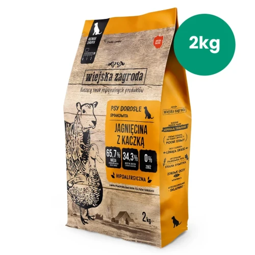 Wiejska Zagroda jagnięcina z kaczką 2 kg – karma sucha