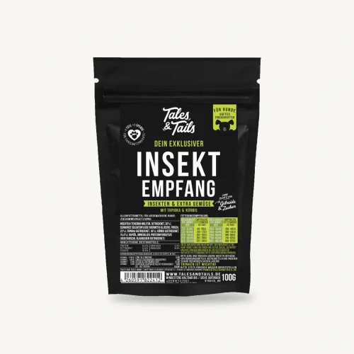 Tales & Tails Insekt Empfang 100 g – próbka karmy z insektami