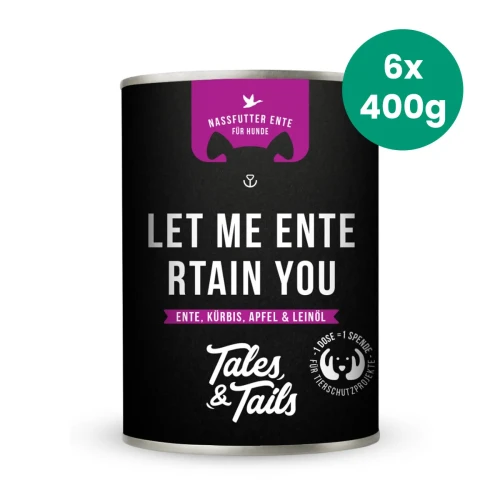 Tales & Tails kaczka 6 × 400 g – karma mokra dla psa