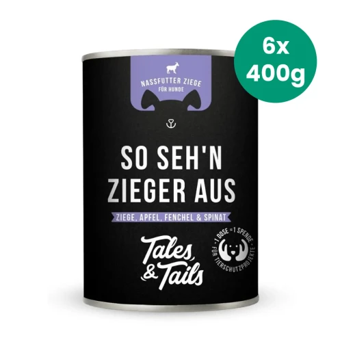 Tales & Tails koza 6 × 400 g – karma mokra dla psa