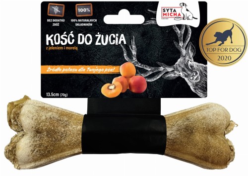 Syta Micha kość z jeleniem i morelą 13,5 cm