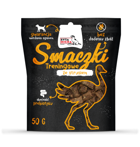 Syta Micha struś 50 g – smaczki treningowe dla psa
