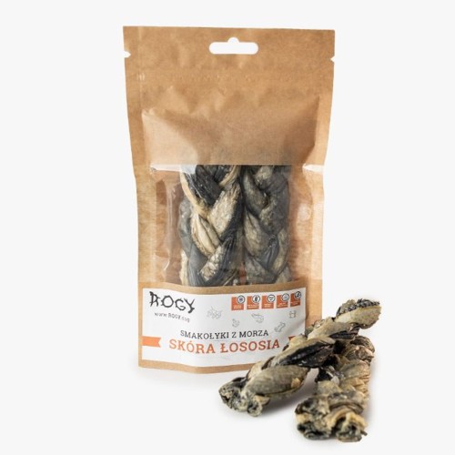 Rogy warkocze z łososia 70 g – przysmak dla psa