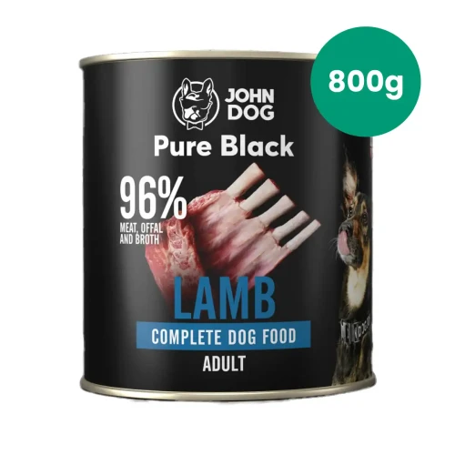 John Dog Pure Black jagnięcina 800 g – puszka