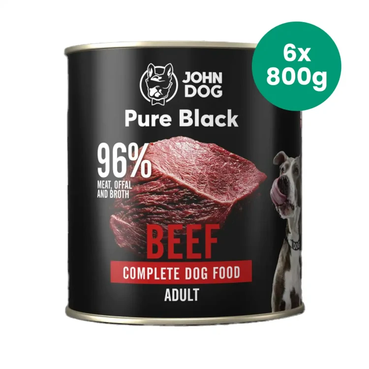 6x800g-Wołowina-Pure-Black-John-Dog-monobiałkowa-mokra-karma-dla-psa.webp