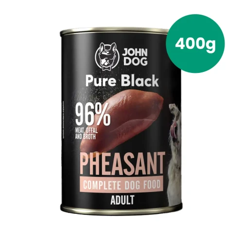 John Dog Pure Black bażant 400 g – puszka