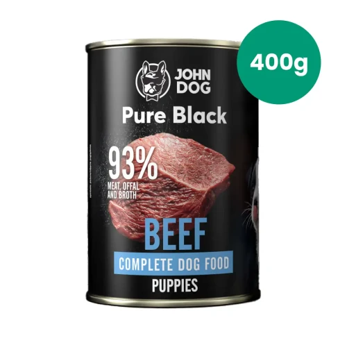 John Dog Pure Black Junior wołowina 400 g – puszka