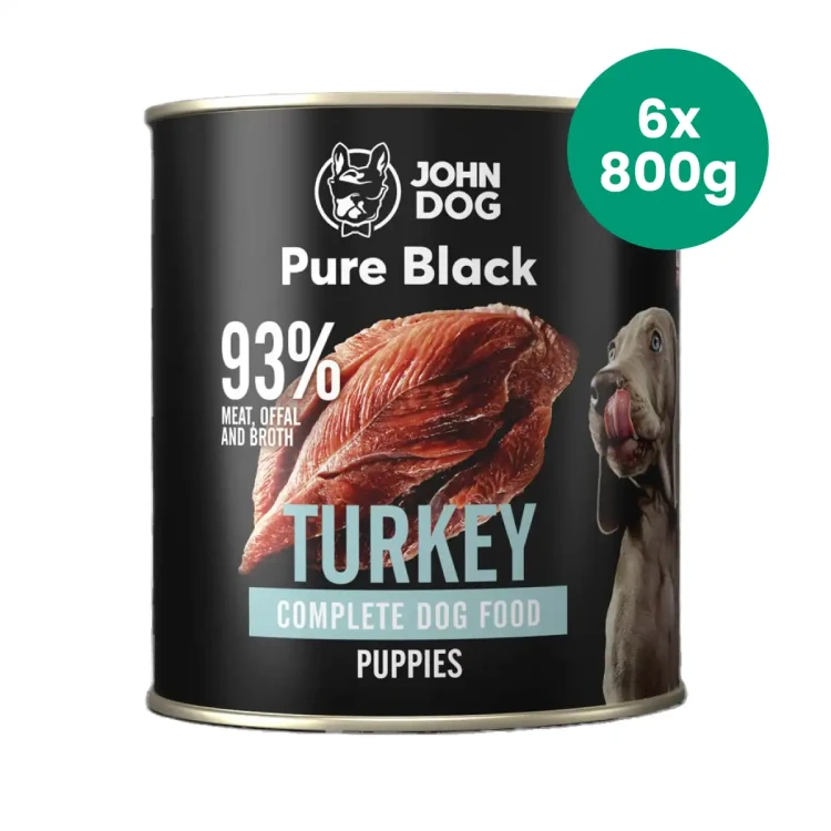 6x800g-Indyk-Junior-John-Dog-Pure-Black-monobiałkowa-mokra-karma-dla-psich-szczeniąt.webp