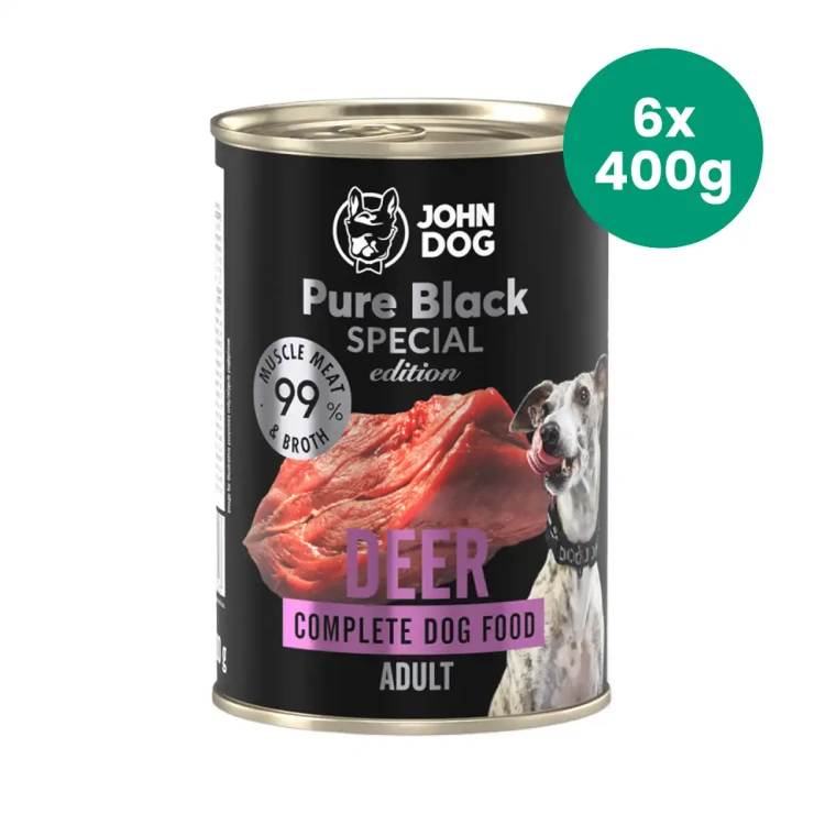 6x400g-Jeleń-John-Dog-Pure-Black-Special-Edition-monobiałkowa-mokra-karma-dla-psa.webp