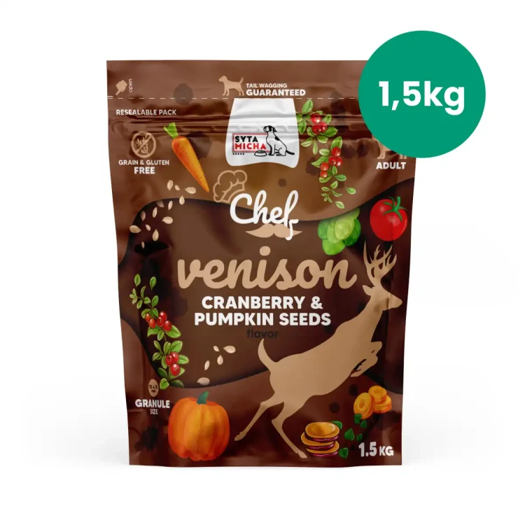 Syta Micha Chef dziczyzna 1,5 kg – karma w torbie