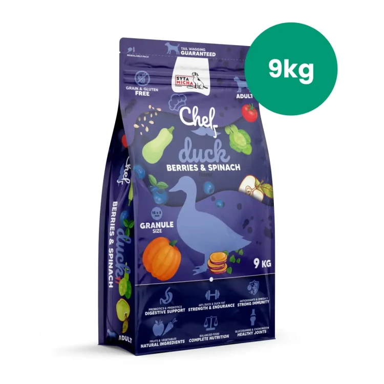 Syta Micha Chef kaczka 9 kg – worek karmy suchej