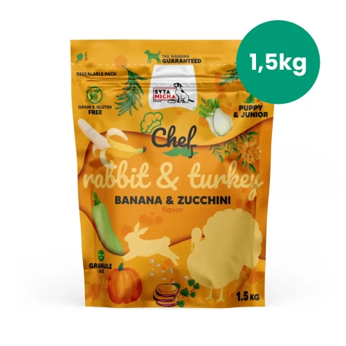 Syta Micha Chef Junior królik z indykiem 1,5 kg – karma