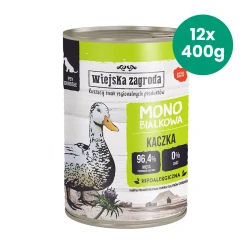 12x400g Kaczka Wiejska Zagroda karma mokra monobiałkowa dla psa