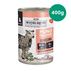 Jagnięcina 400g Wiejska Zagroda karma mokra monobiałkowa dla psich szczeniąt