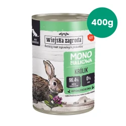 Królik 400g Wiejska Zagroda  karma mokra monobiałkowa dla psa