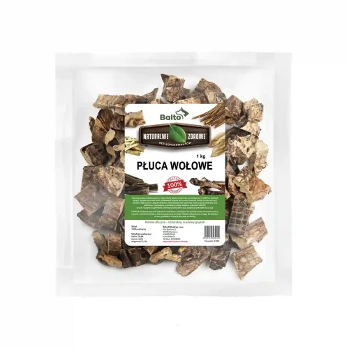 Balto płuca wołowe 1 kg – suszone przysmaki