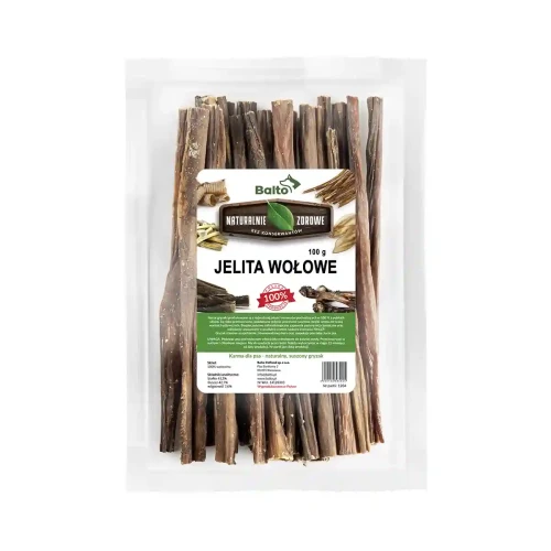 Balto jelita wołowe 250 g – suszone przysmaki