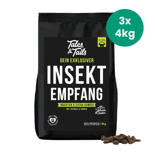 Tales & Tails owady 12 kg – karma z oznaczeniem 3 × 4 kg