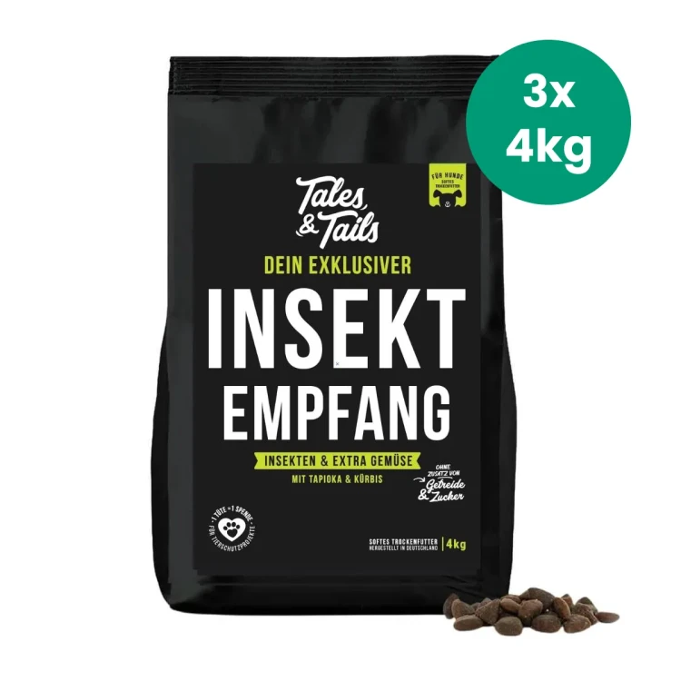 Tales & Tails owady 12 kg – karma z oznaczeniem 3 × 4 kg