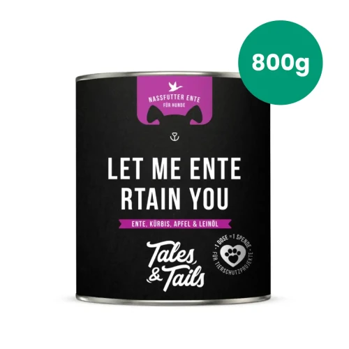 Tales & Tails kaczka 800 g – puszka karmy mokrej