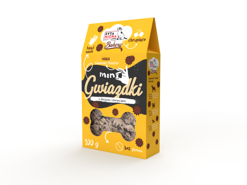 Syta Micha Mini Gwiazdki z dziczyzną 100 g – pudełko ciastek