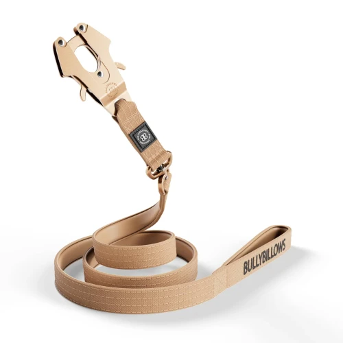BullyBillows Light Swivel Combat Lead 140 cm – smycz beżowa