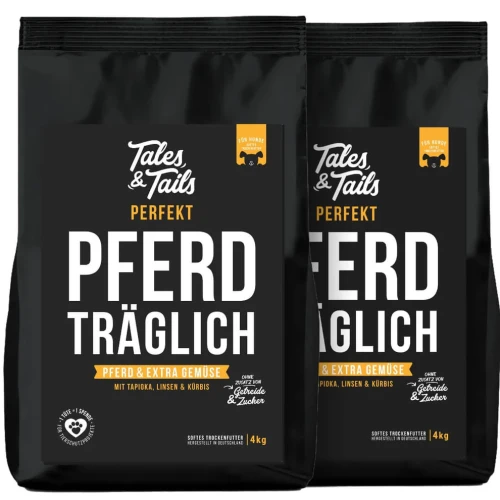 Tales & Tails konina 8 kg – dwa worki karmy półwilgotnej