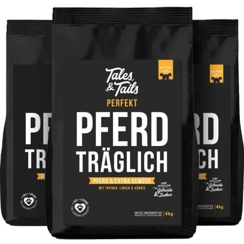 Tales & Tails konina 12 kg – trzy worki karmy półwilgotnej